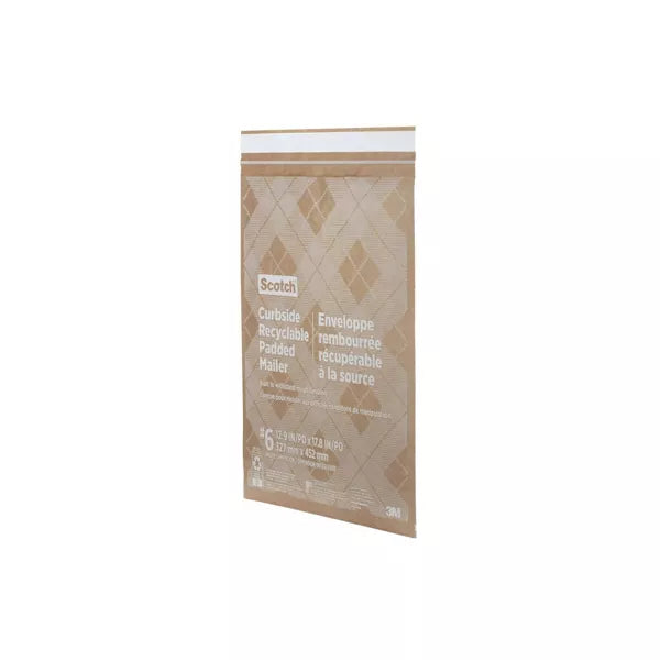 Scotch Curbside Recyclable Mailer Size 6 - Tan, 12.9" x 17.8"-068060462404-LR-349400-2-LR eShop