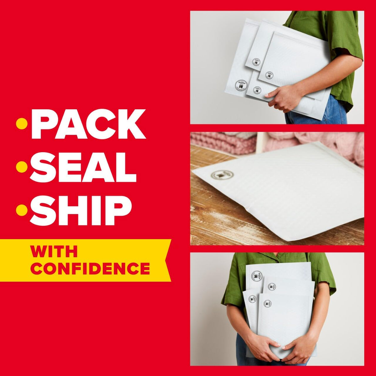 Scotch Expandable Bubble Mailer - White, Size 5 Large-068060501325-LR-361002-9-LR eShop