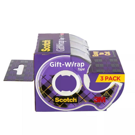 Scotch Gift Wrap Tape with Dispensers, 3 pack-051131707092-LR-179611-2-LR eShop