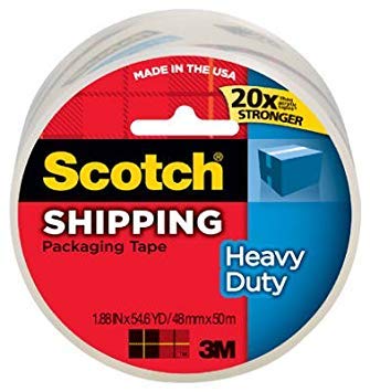 Scotch Heavy Duty Packaging Tape - Clear, 2" X 54.6 yds-051131576117-LR-157114-1-LR eShop