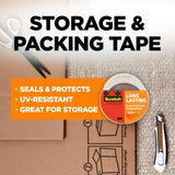 Scotch Long Lasting Packaging Tape Designed to Stay Sealed in Weather Extremes - Clear, 2" x 55 yds-051131645967-LR-179620-2-LR eShop