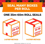 Scotch Long Lasting Packaging Tape Designed to Stay Sealed in Weather Extremes - Clear, 2" x 55 yds-051131645967-LR-179620-3-LR eShop