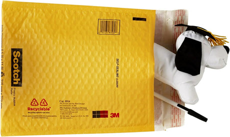 Scotch Plastic Bubble Mailer, 4 count Yellow - Size 5, 10.5" x 15.25"-051131863019-LR-357360-2-LR eShop