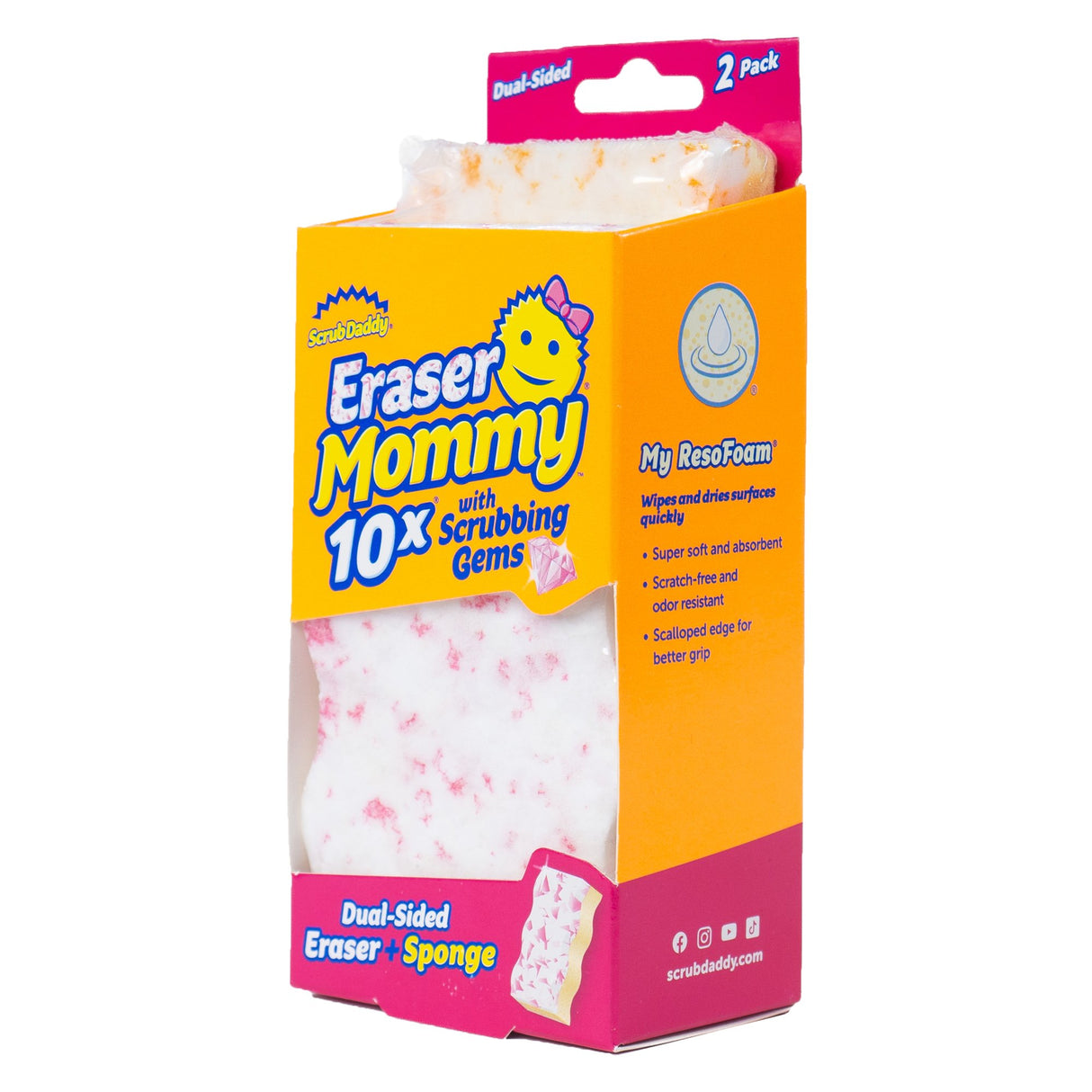 Scrub Daddy Eraser Mommy 10x Dual-Sided Eraser Pads, 2 Count-810044137613-LR-359817-8-LR eShop