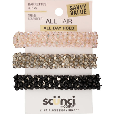 scünci All Day Hold Barrettes - Assorted Colors, 3 count-043194104291-LR-358729-1-LR eShop