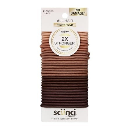 scünci All Hair Tight Hold 2X Stronger Elastics - Neutral, 32 count-043194104628-LR-364136-1-LR eShop