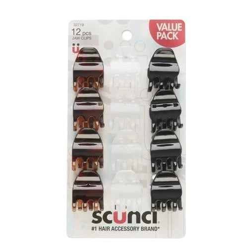 scünci Assorted Hair Jaw Clips, 12 count-043194327195-LR-348440-1-LR eShop