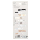 scünci Assorted Snap Clip Barrettes - Assorted Solids and Prints, 10 count-043194350940-LR-345416-2-LR eShop