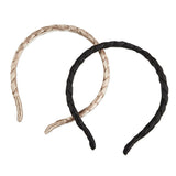 scünci Braided Satin Headbands, 2 pack - Black and Gold-043194601653-LR-351231-2-LR eShop