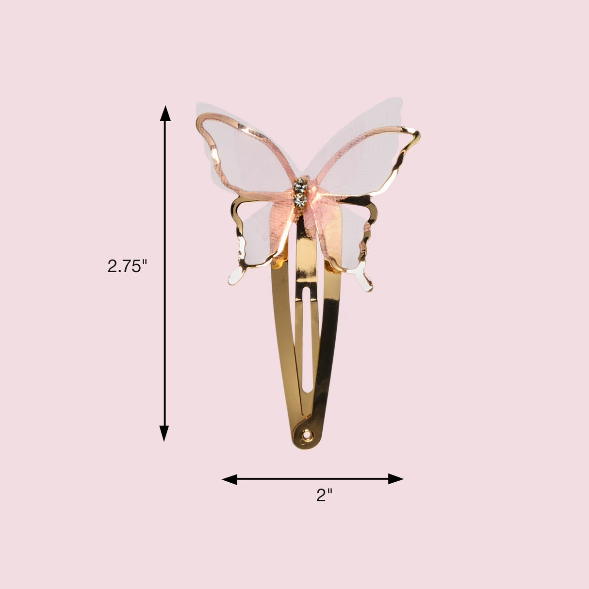 scünci Butterfly Snap Hair Clips - Pink & Gold, 2 count-043194254187-LR-364222-4-LR eShop