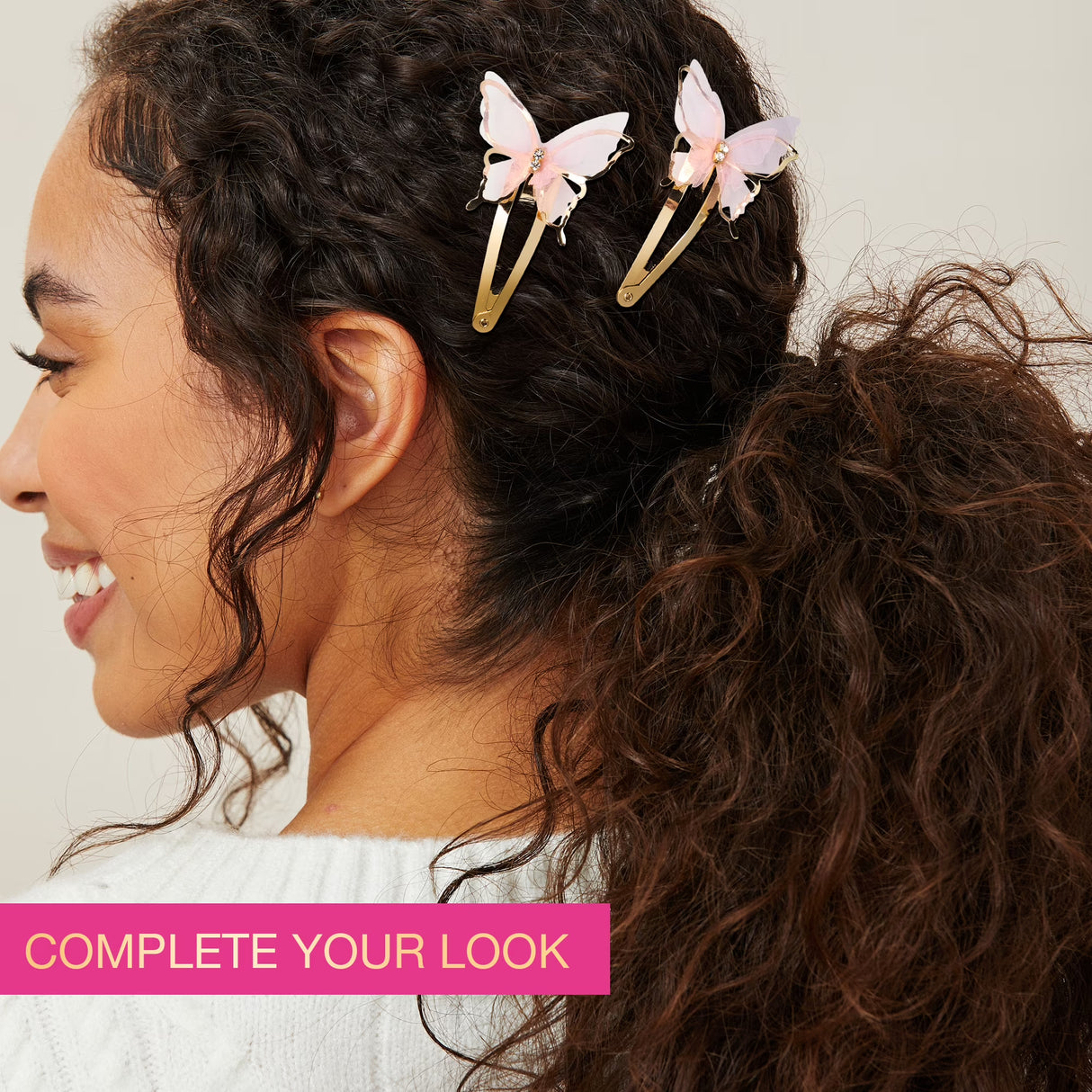 scünci Butterfly Snap Hair Clips - Pink & Gold, 2 count-043194254187-LR-364222-6-LR eShop