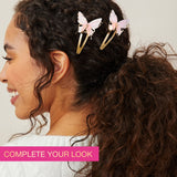 scünci Butterfly Snap Hair Clips - Pink & Gold, 2 count-043194254187-LR-364222-6-LR eShop