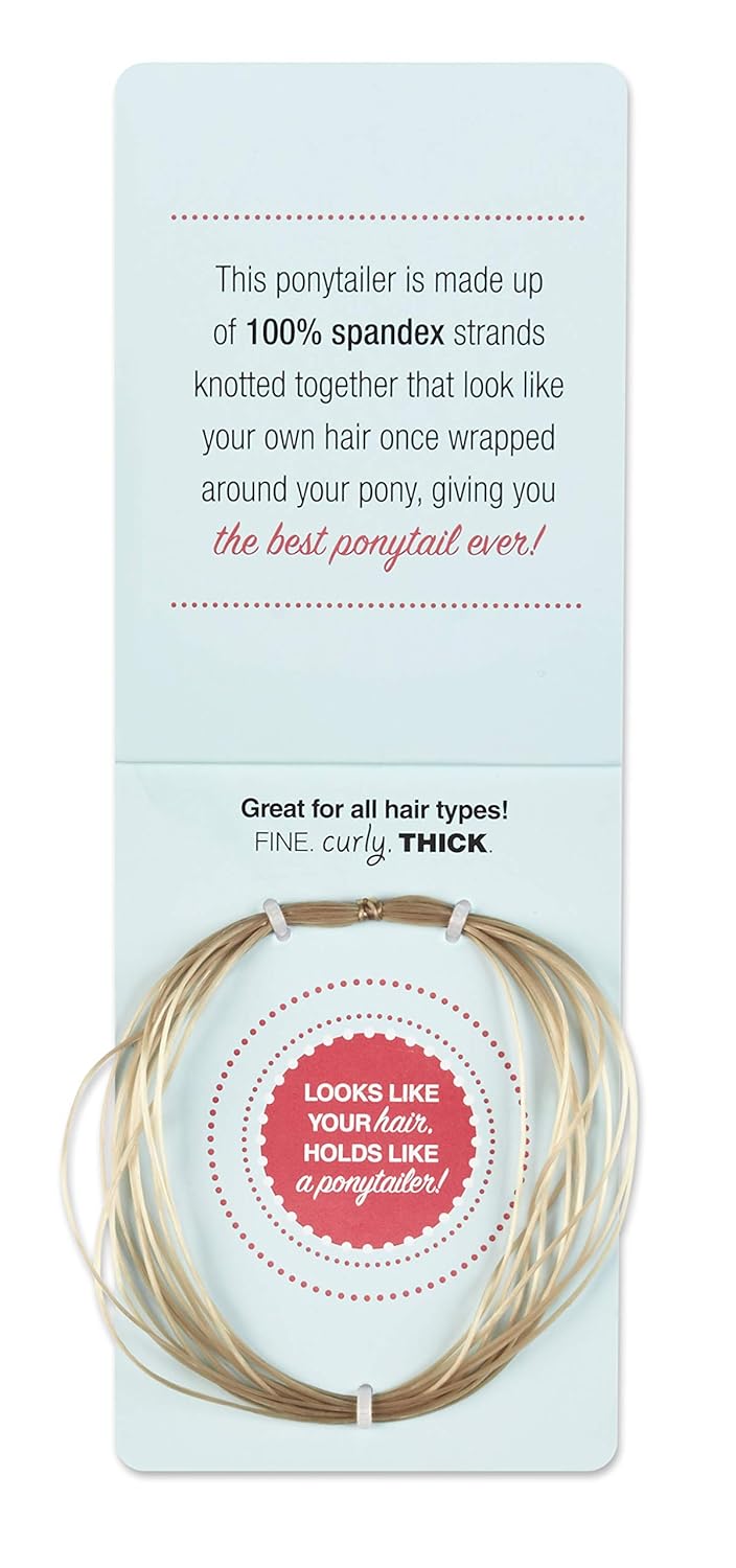 scünci Color Match Multi-Strand Spandex Ponytailer - Blonde-043194703630-LR-337463-2-LR eShop