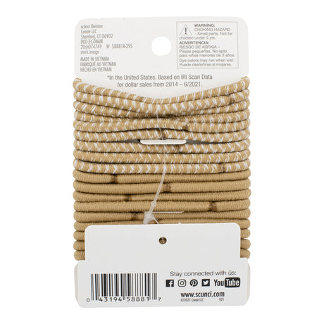 Scünci Color Match No Damage 4mm Elastics Blond, 18 CT-043194588817-LR-201305-3-LR eShop