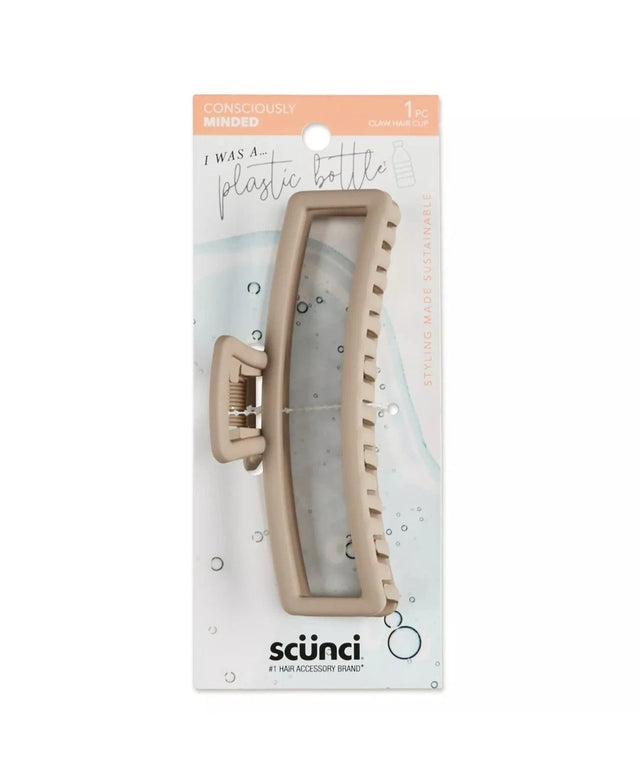 scünci Consciously Minded Open Rectangle Claw Clip - Beige-043194604074-LR-354226-1-LR eShop