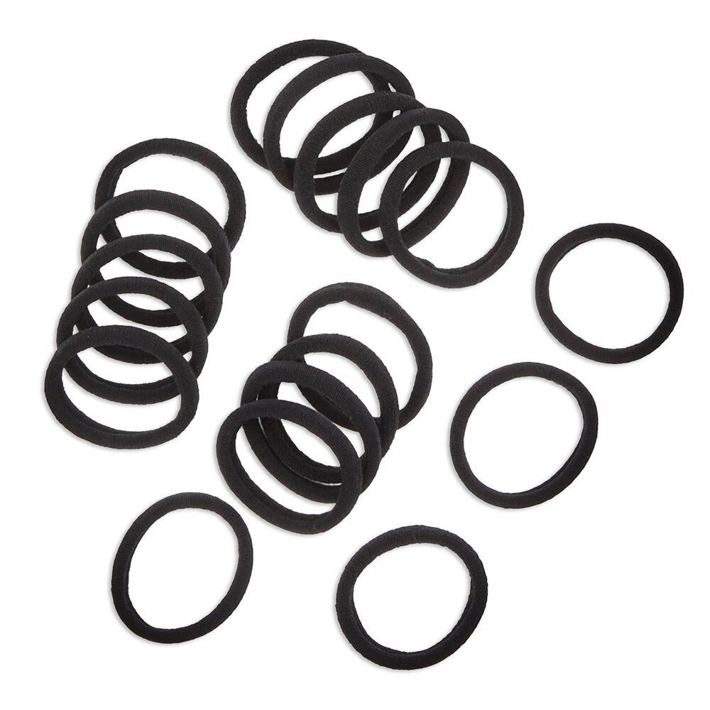 scünci Consciously Minded Recycled Nylon Ponytailers - Black, 18 count-043194358175-LR-364137-4-LR eShop
