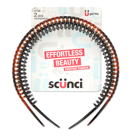 Scünci Effortless Beauty 1" Headbands, 2 CT-043194911899-LR-178359-2-LR eShop