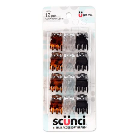 Scünci Effortless Beauty 2cm Chunky Jaw Clips, 12 CT-043194166343-LR-157040-2-LR eShop