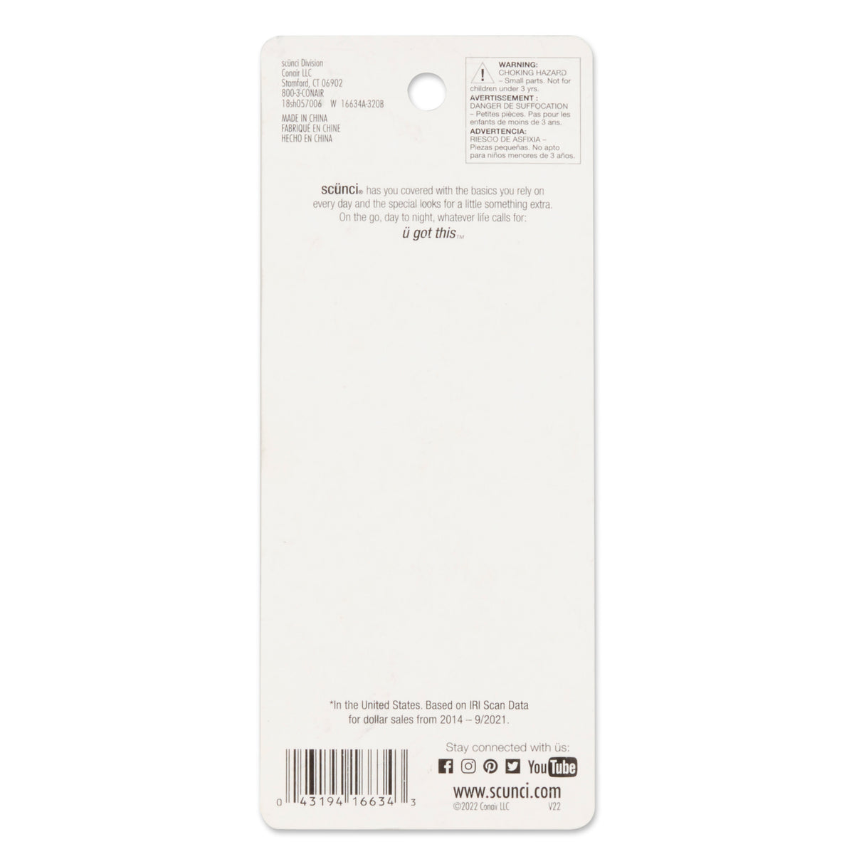 Scünci Effortless Beauty 2cm Chunky Jaw Clips, 12 CT-043194166343-LR-157040-3-LR eShop