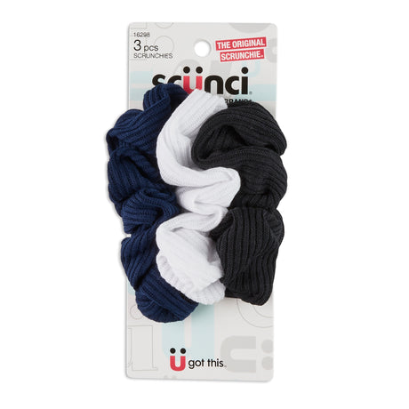 Scünci Effortless Beauty 2x2 Basic Ribbed Twisters, 3 CT-043194162987-LR-142405-2-LR eShop