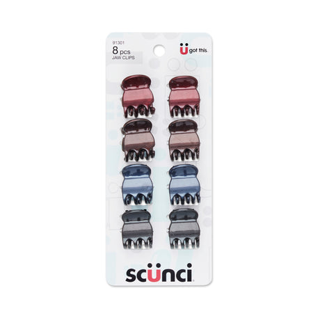 Scünci Effortless Beauty 3 Prong Jaw Clips 2cm, 8 CT-043194913015-LR-179224-2-LR eShop