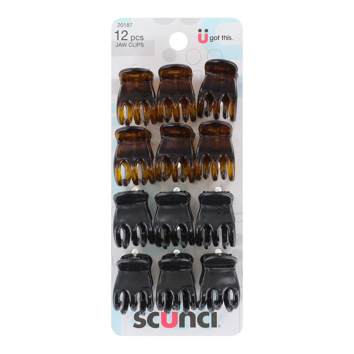 scünci Effortless Beauty 3-Prong Mini Jaw Clips, 12 count-043194201877-LR-291754-1-LR eShop