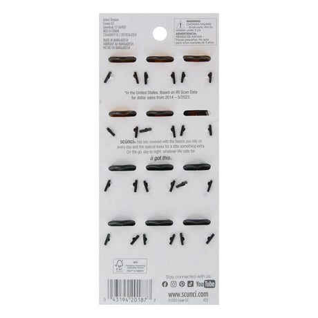 scünci Effortless Beauty 3-Prong Mini Jaw Clips, 12 count-043194201877-LR-291754-2-LR eShop
