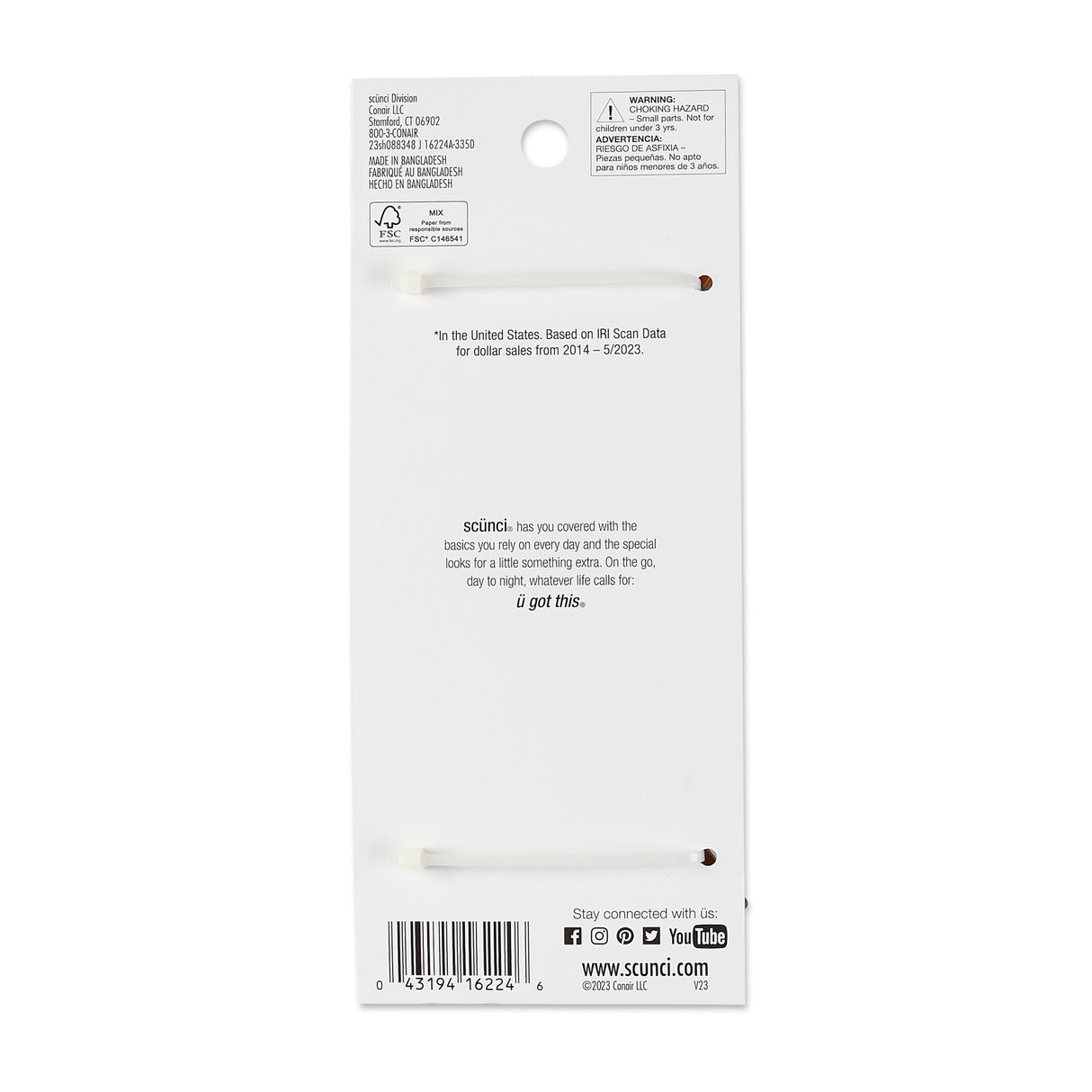 Scünci Effortless Beauty 5" Banana Combs, 6 CT-043194162246-LR-145109-3-LR eShop