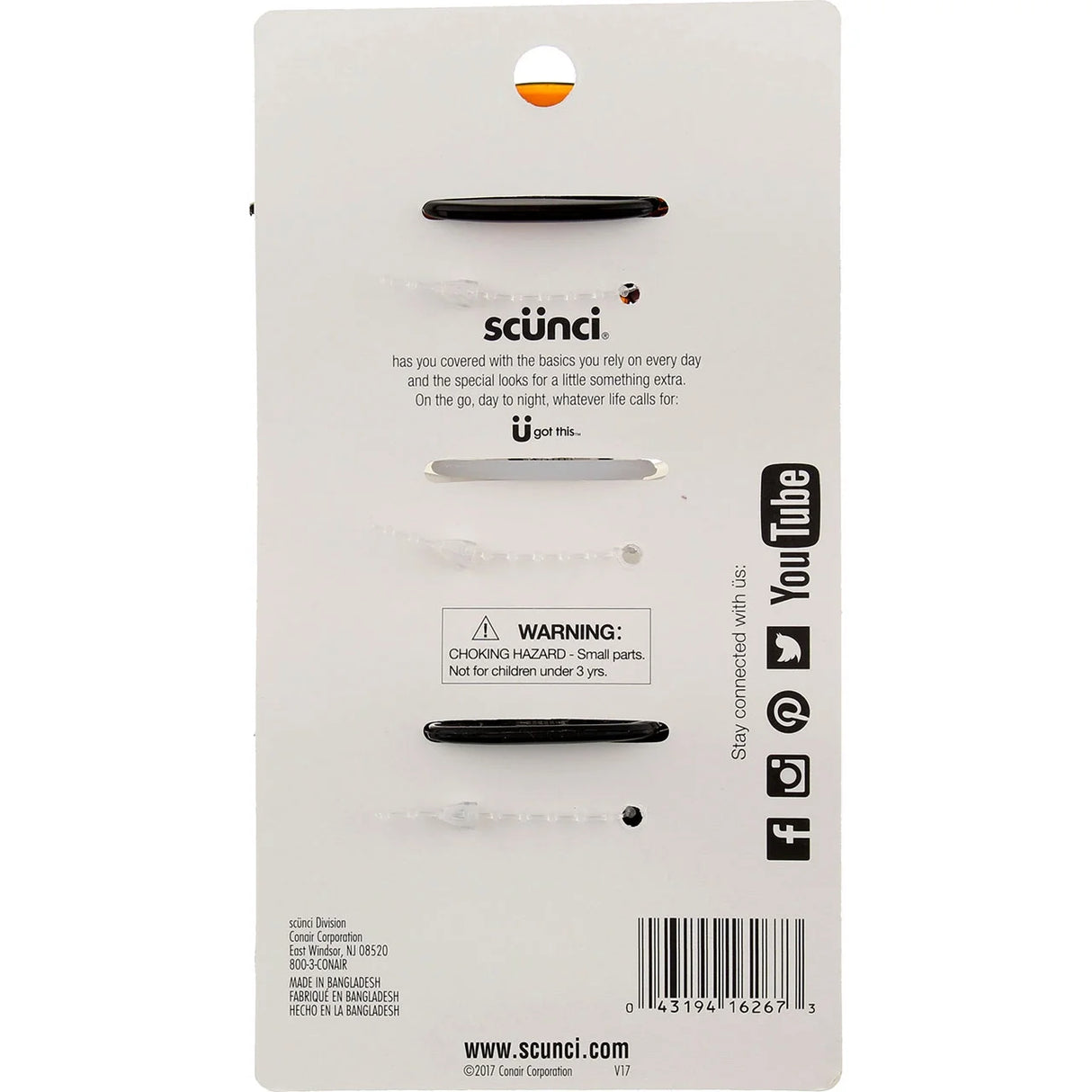 scünci Effortless Beauty Basic Jaw Clips, 3 count-043194162673-LR-157033-2-LR eShop