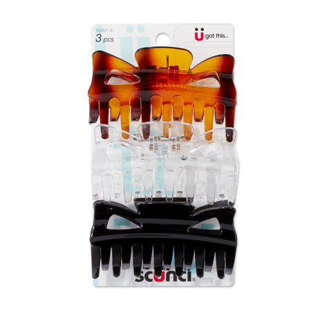 Scünci Effortless Beauty Basic Jaw Clips, 3 CT-043194162673-LR-157033-2-LR eShop