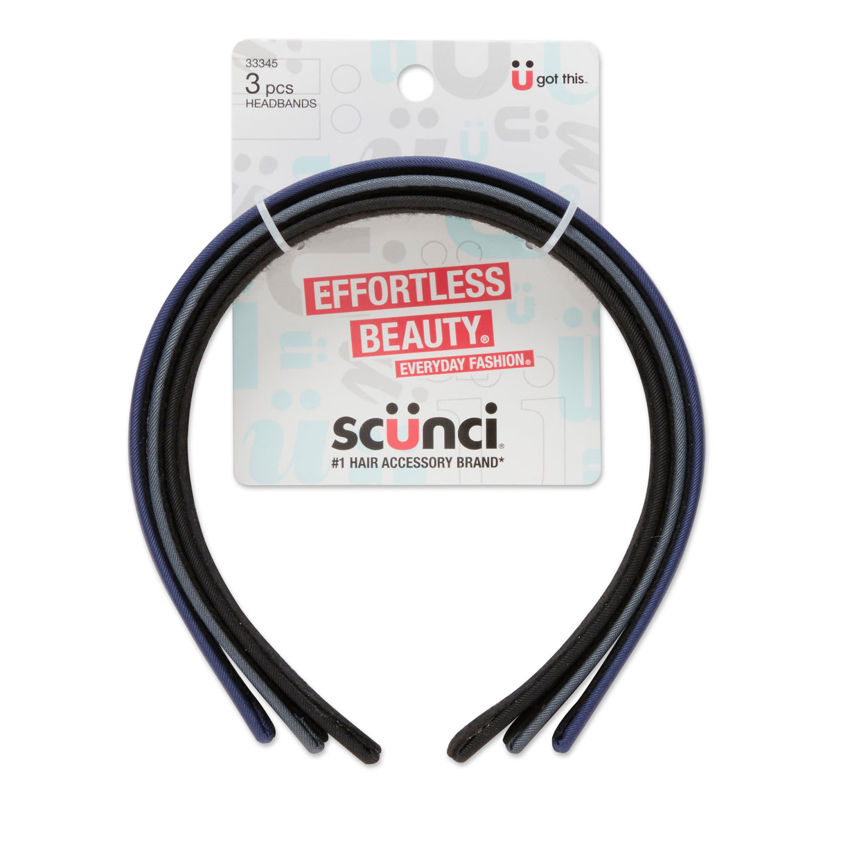 Scunci Effortless Beauty Everyday Headbands, 3.0 CT-043194333455-LR-335411-3-LR eShop