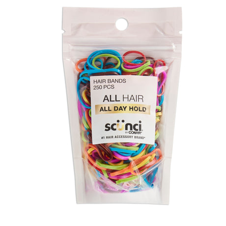Scünci Effortless Beauty Exotic Rubberband Assorted, 250 CT-043194161973-LR-165031-2-LR eShop