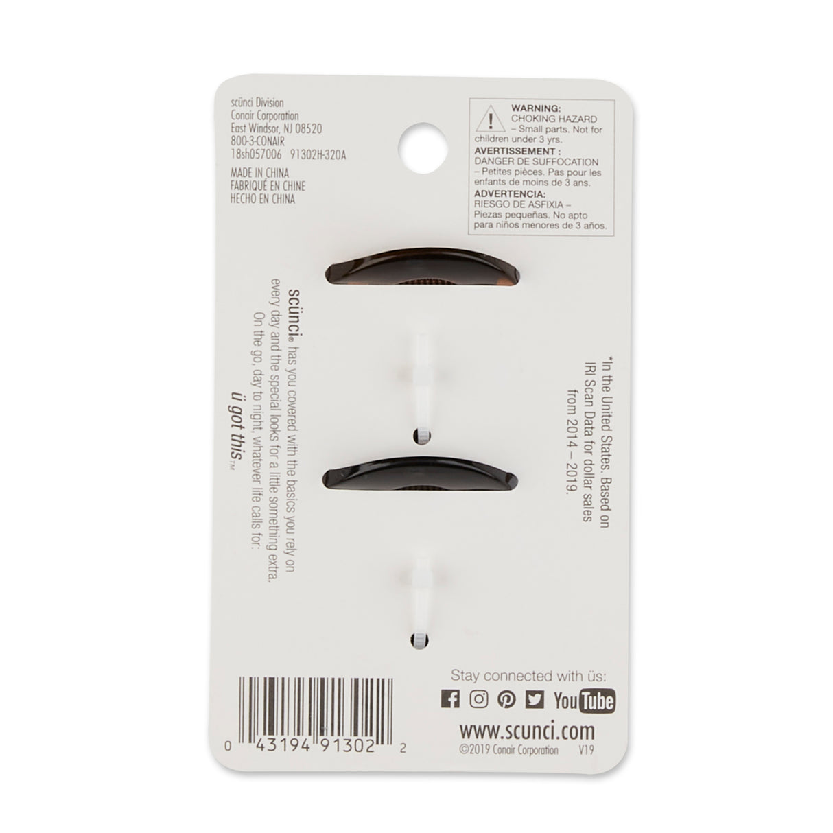 Scünci Effortless Beauty Jaw Clips, Assorted, 2 CT-043194913022-LR-169666-3-LR eShop