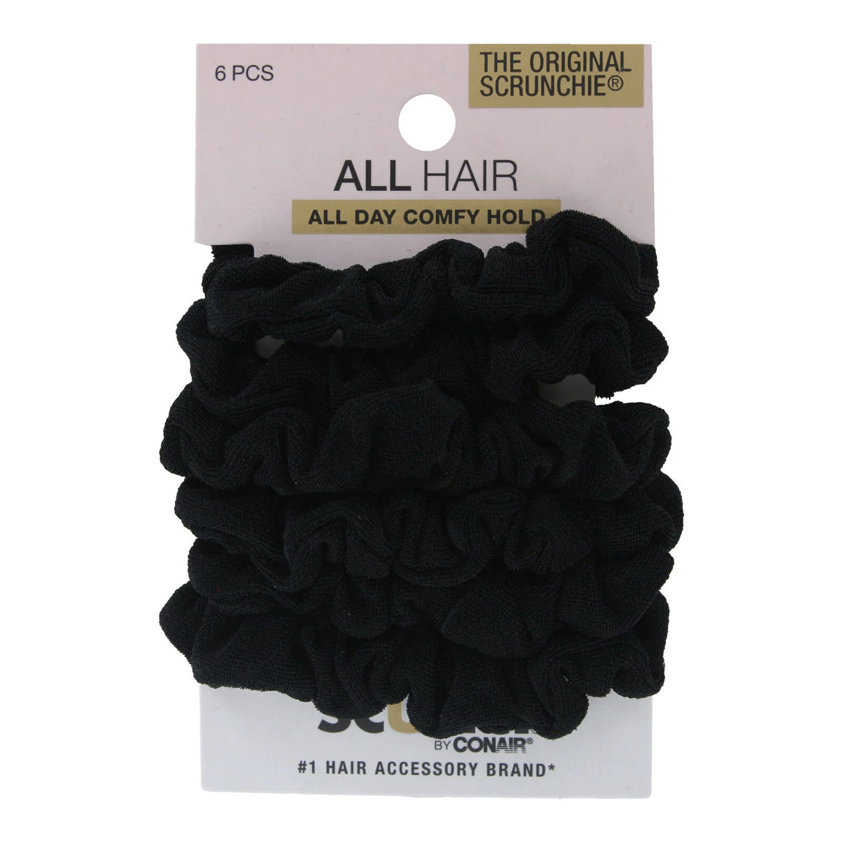 scünci Effortless Beauty Mini Slinky Twisters - Black, 6 count-043194169887-LR-178363-1-LR eShop