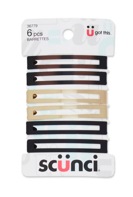 scünci Effortless Beauty Open Center Hair Barrettes, 6 count-043194367795-LR-335024-1-LR eShop
