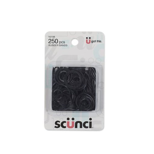Scünci Effortless Beauty Rubberband Black, 250 CT-043194161980-LR-157025-1-LR eShop