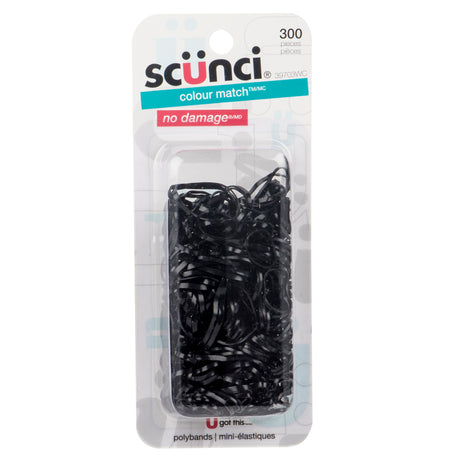 Scünci Elastic Polyband Black, 300 pieces-043194397037-LR-274573-1-LR eShop