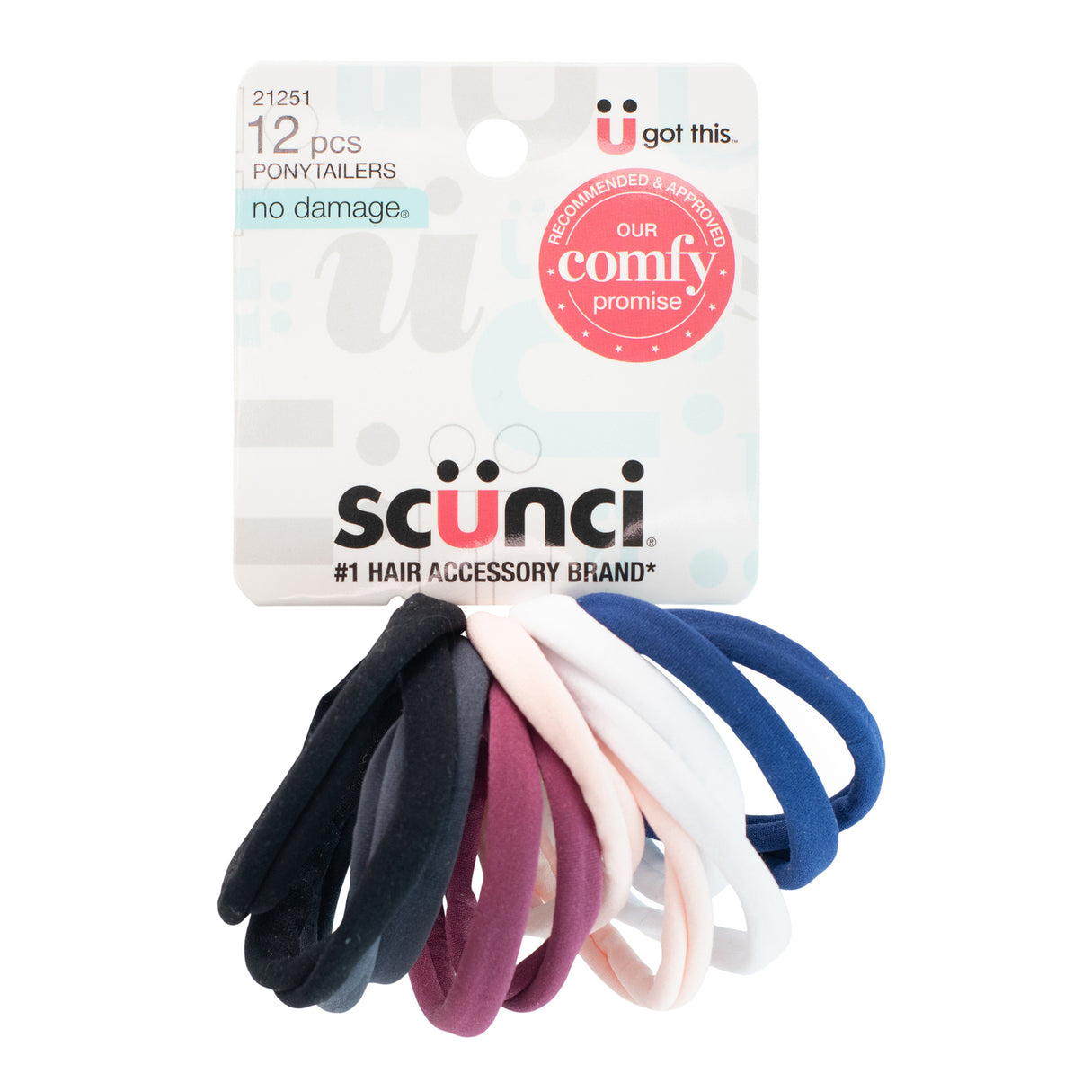 Scunci Everyday & Active Multicolor Hosiery Ponytailers, 12 CT-043194212514-LR-343538-2-LR eShop