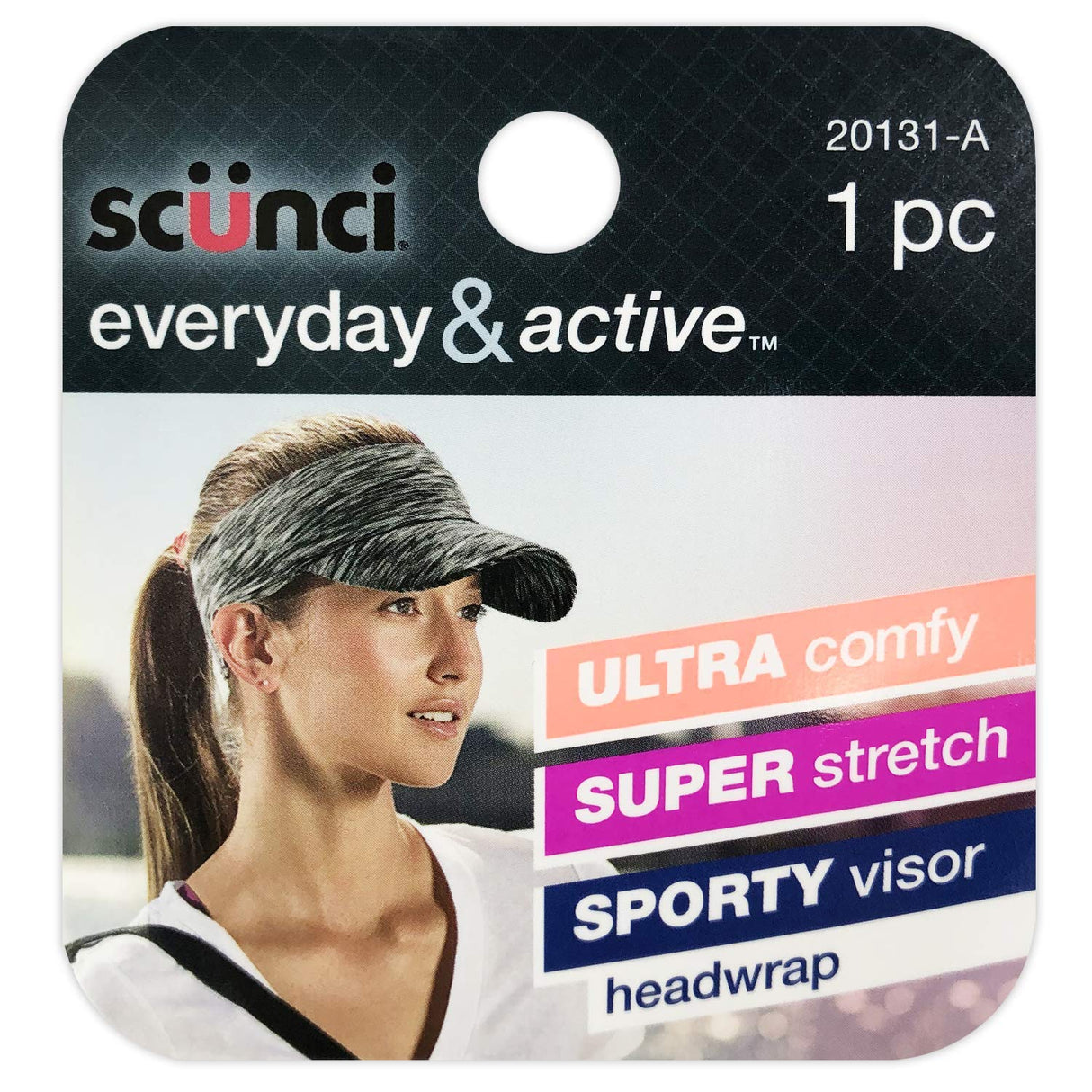 scünci Everyday & Active Sporty Visor Headwrap - One Size, Assorted Colors-043194201310-LR-301415-2-LR eShop