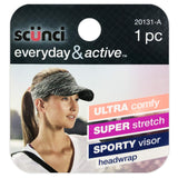 scünci Everyday & Active Sporty Visor Headwrap - One Size, Assorted Colors-043194201310-LR-301415-2-LR eShop
