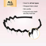 scünci Fabric Covered Zigzag Headband - Black-043194380640-LR-335026-5-LR eShop