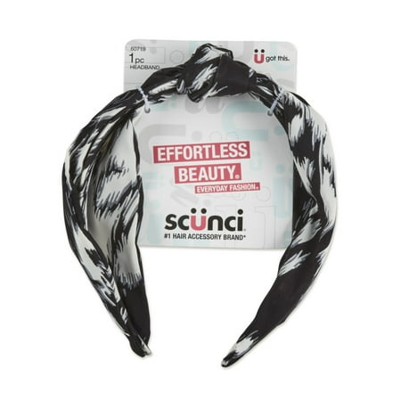 scünci Fashion Knotted Headband - Black and White-043194607198-LR-351545-1-LR eShop