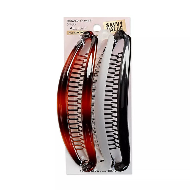 scünci Flat Banana Combs, 3 count-043194146994-LR-321003-1-LR eShop