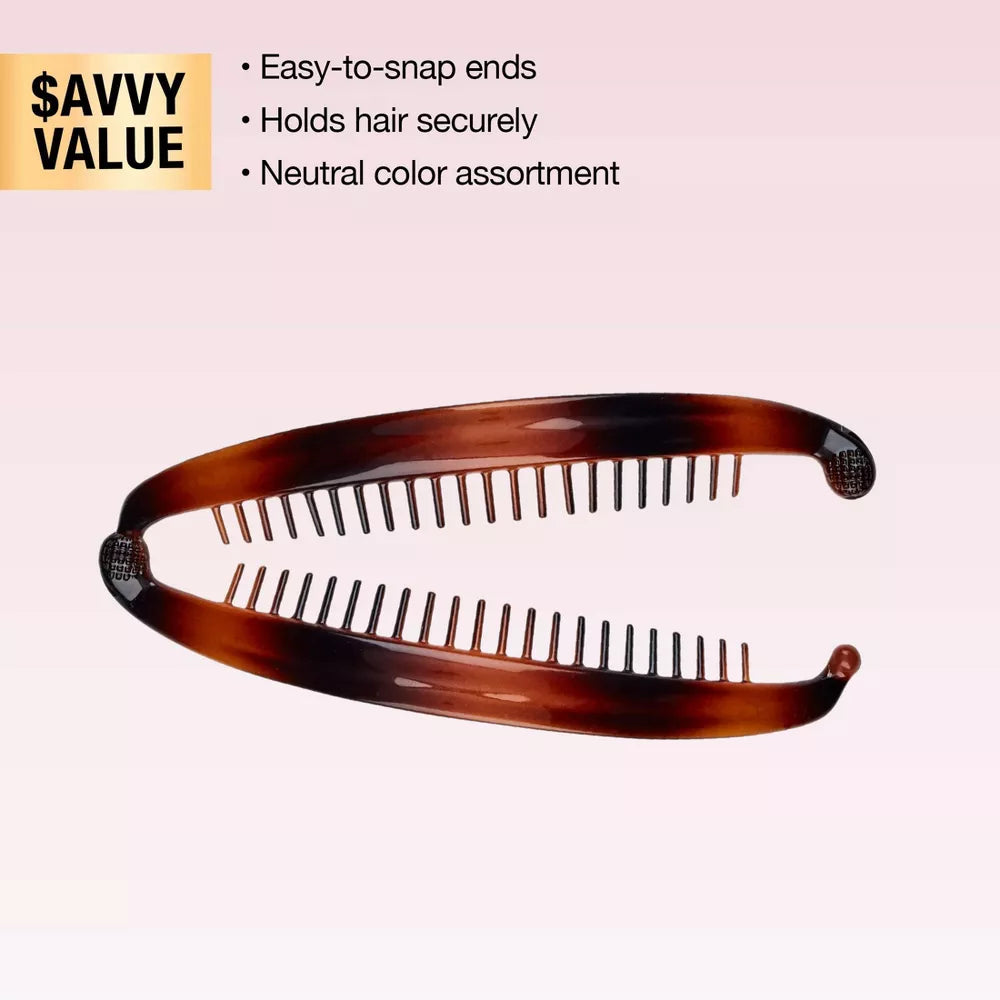 scünci Flat Banana Combs, 3 count-043194146994-LR-321003-5-LR eShop
