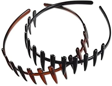 scünci Flexible Plastic Tiger Tooth Comb Headbands , 2 count-043194380046-LR-351544-2-LR eShop