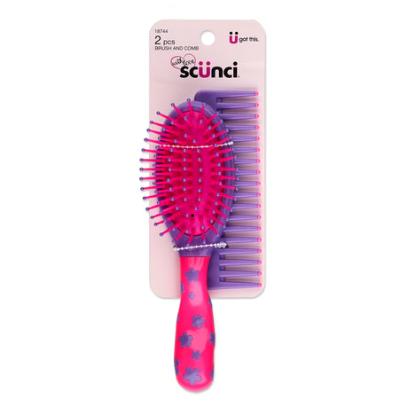 Scünci Girl Cushion Brush & Comb Set-043194187447-LR-201257-2-LR eShop