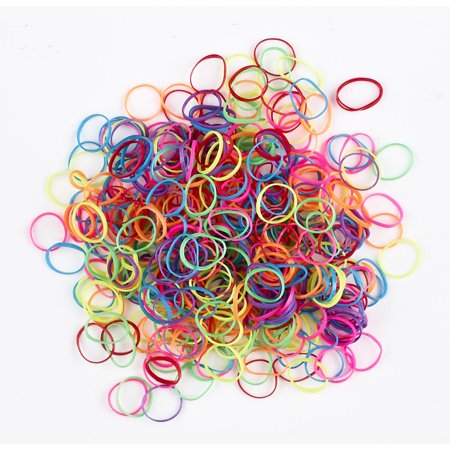 scünci Girl No Damage Poly Band Hair Elastics - Assorted Brights, 500 count-043194225347-LR-211681-2-LR eShop