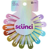 scünci Glitter Snap Clips - Rainbow, 12 count-043194700400-LR-340795-1-LR eShop
