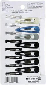 scünci Hair Snap Clips Value Pack - Assorted Colors, 30 count-043194327171-LR-348439-2-LR eShop