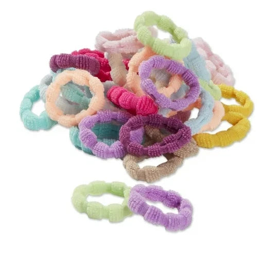 scünci Kids Soft Textured Ponytailers - Assorted Brights, 40 count-043194338146-LR-340789-2-LR eShop